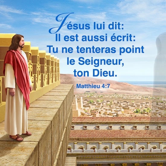 Évangile du jour en image — Matthieu 4 : 7