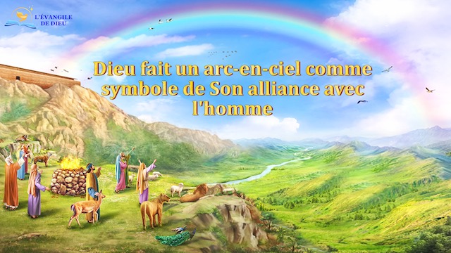 Un Homme Qui Enlève Et Remet Son Alliance Dieu symbolise Son alliance avec l’homme par un arc-en-ciel L'Évangile
