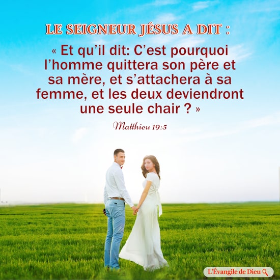 Matthieu 19 5 Le Mariage Vient De La Predestination De Dieu