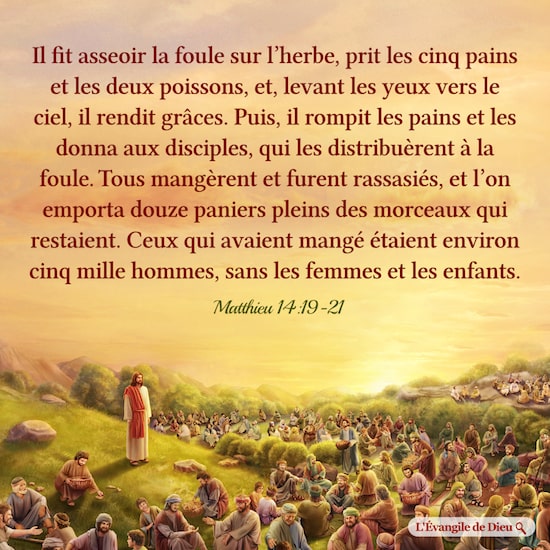 Évangile du jour — Cinq pains et deux poissons