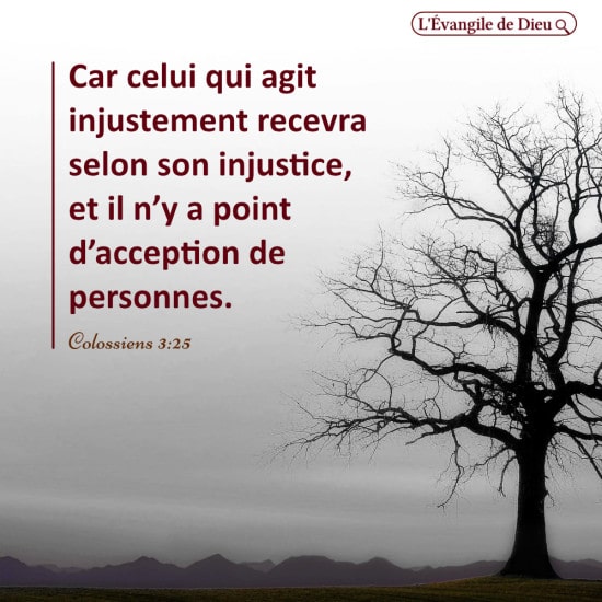 Évangile du jour — La justice de Dieu
