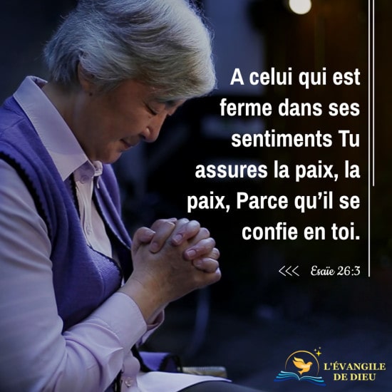 Commentaires de Ésaïe 26:3 – Celui qui compte sincèrement sur Dieu sera certainement béni par Dieu