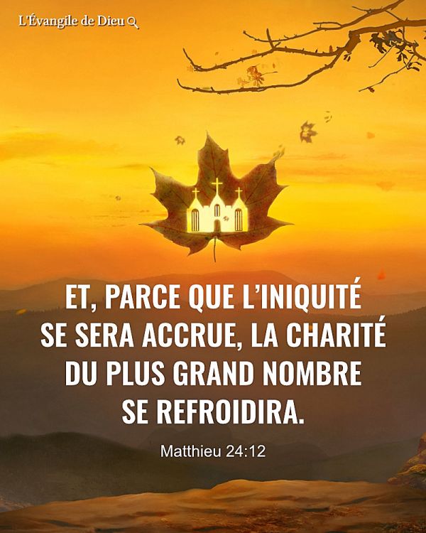 Matthieu 24：12