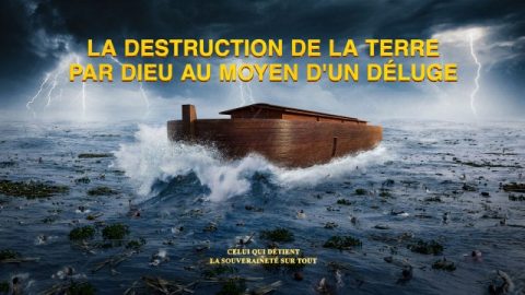 Dieu détruit la terre par un déluge