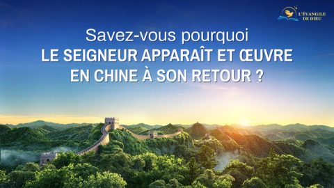 Savez-vous pourquoi le Seigneur apparaît et œuvre en Chine à Son retour ?