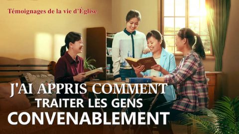 J'ai appris comment traiter les gens convenablement